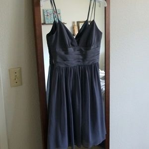 Gray bridesmaid dress